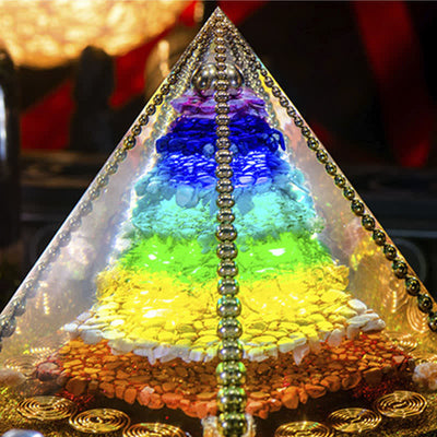 Olivenorma Chakra Energy Copper Coil Orgone Pyramid