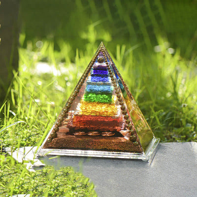 Olivenorma Chakra Energy Copper Coil Orgone Pyramid