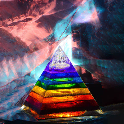 Olivenorma 7 Chakra Energy Tower Orgone Pyramid