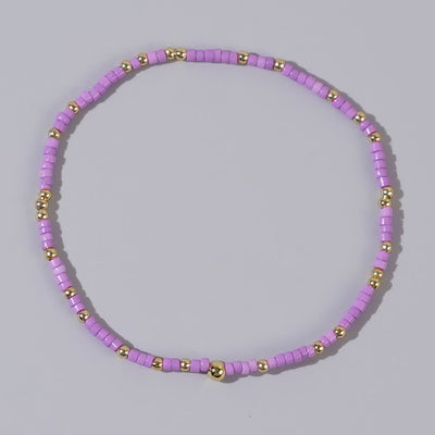 Olivenorma Colorful Rice Beads Beaded Bracelet