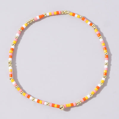 Olivenorma Colorful Rice Beads Beaded Bracelet