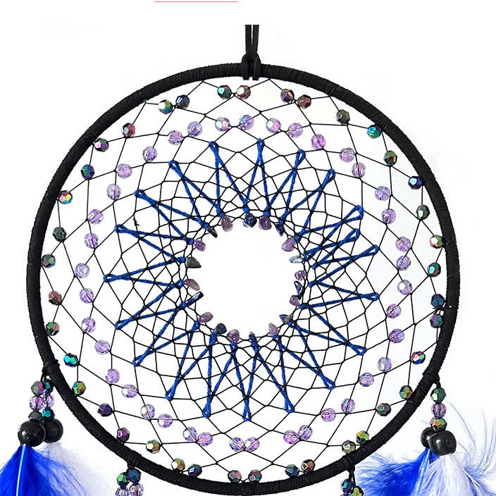 Olivenorma Amethyst Beads Blue Purple Dream Catcher