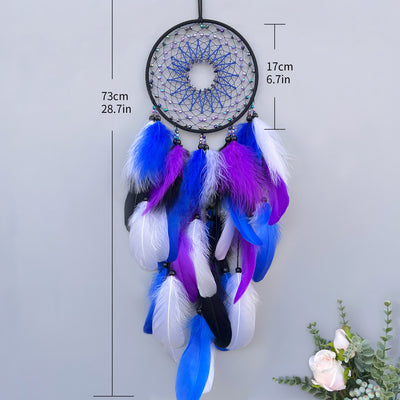 Olivenorma Amethyst Beads Blue Purple Dream Catcher