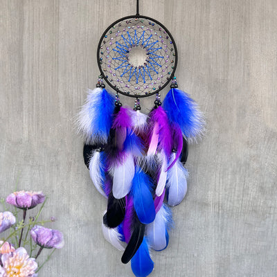 Olivenorma Amethyst Beads Blue Purple Dream Catcher