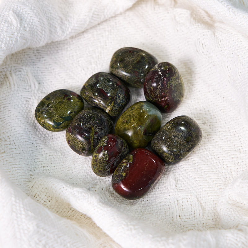 Olivenorma Natural Dragon Blood Stone Tumbled Polished Stone