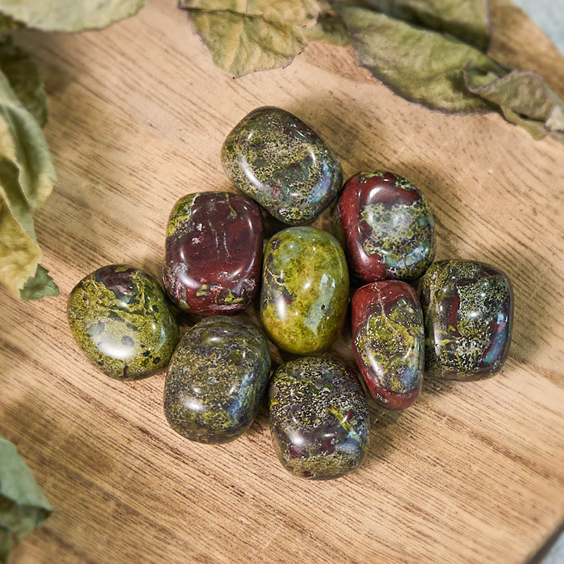 Olivenorma Natural Dragon Blood Stone Tumbled Polished Stone