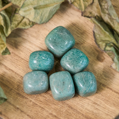 Olivenorma Natural Amazonite Polished Tumbled Stone Set