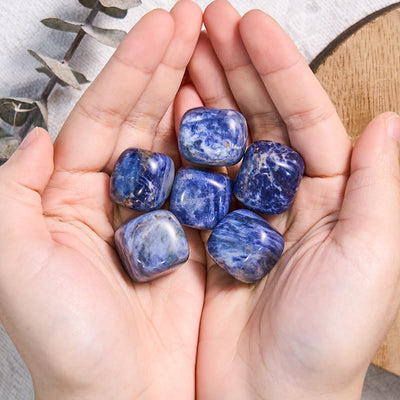 Olivenorma Blue Sodalite Natural Gem Tumbled Stone