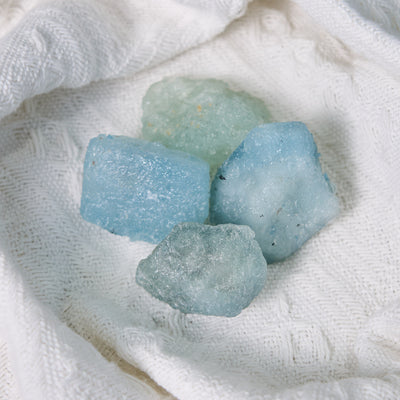 Olivenorma Natural Raw Aquamarine Bulk Tumbled Stone