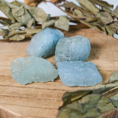 Olivenorma Natural Raw Aquamarine Bulk Tumbled Stone