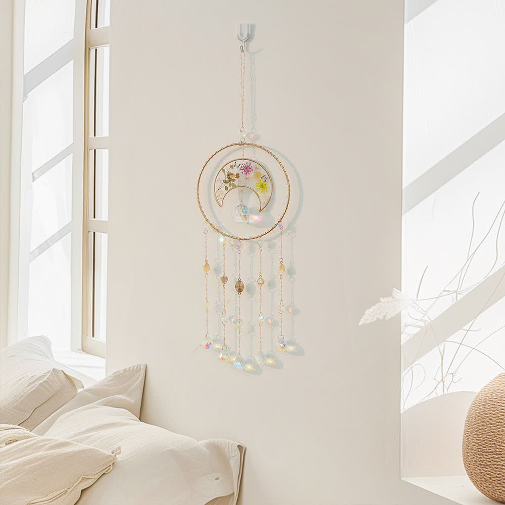 Olivenorma Epoxy Print Moon Pendant Wind Chime