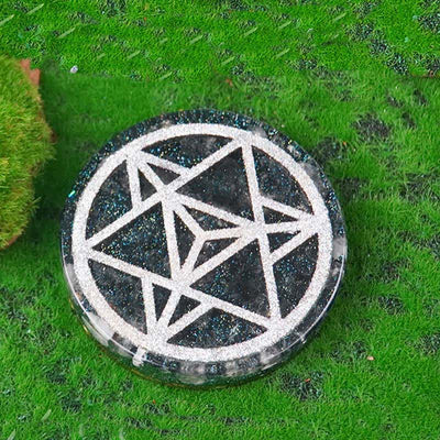 Olivenorma Metatron's Cube Natural Stone Resin Decoration