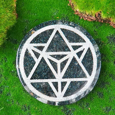 Olivenorma Metatron's Cube Natural Stone Resin Decoration