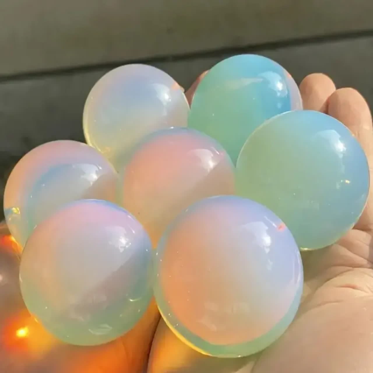 Olivenorma Natural Opalite Crystal Sphere