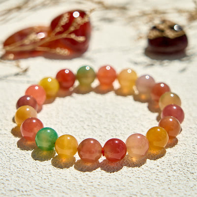 Olivenorma Natural Yanyuan Agate Beaded Bracelet - image 3