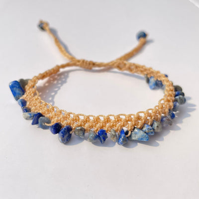 Olivenorma Natural Crystal Stone Braided Bracelet