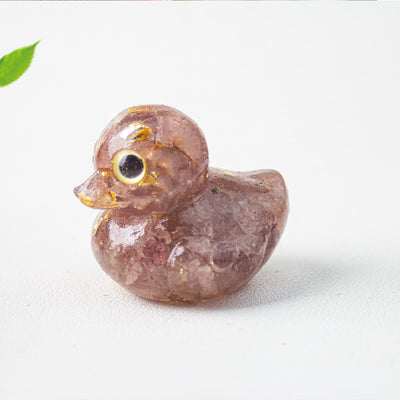Olivenorma Natural Crystal Duck Gemstone Decoration - image 35