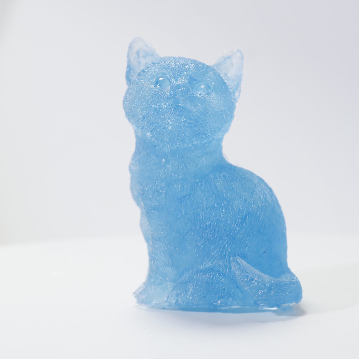 Olivenorma Crystal Resin Standing Cat Gemstone Decoration