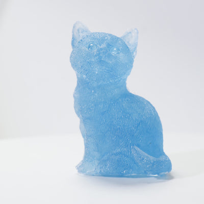 Olivenorma Crystal Resin Standing Cat Gemstone Decoration