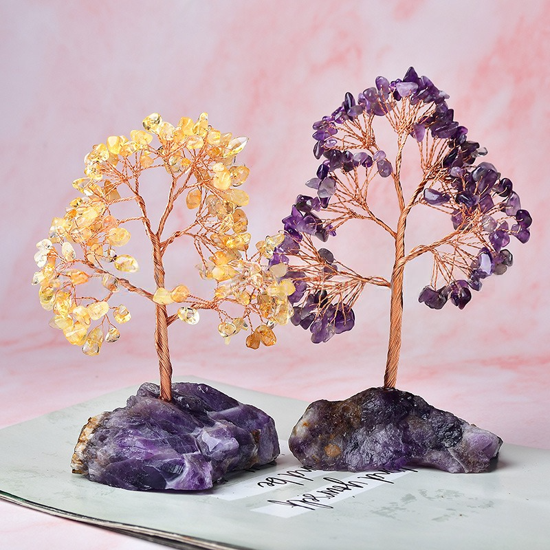 Olivenorma Fantasy Amethyst Base Feng Shui Tree