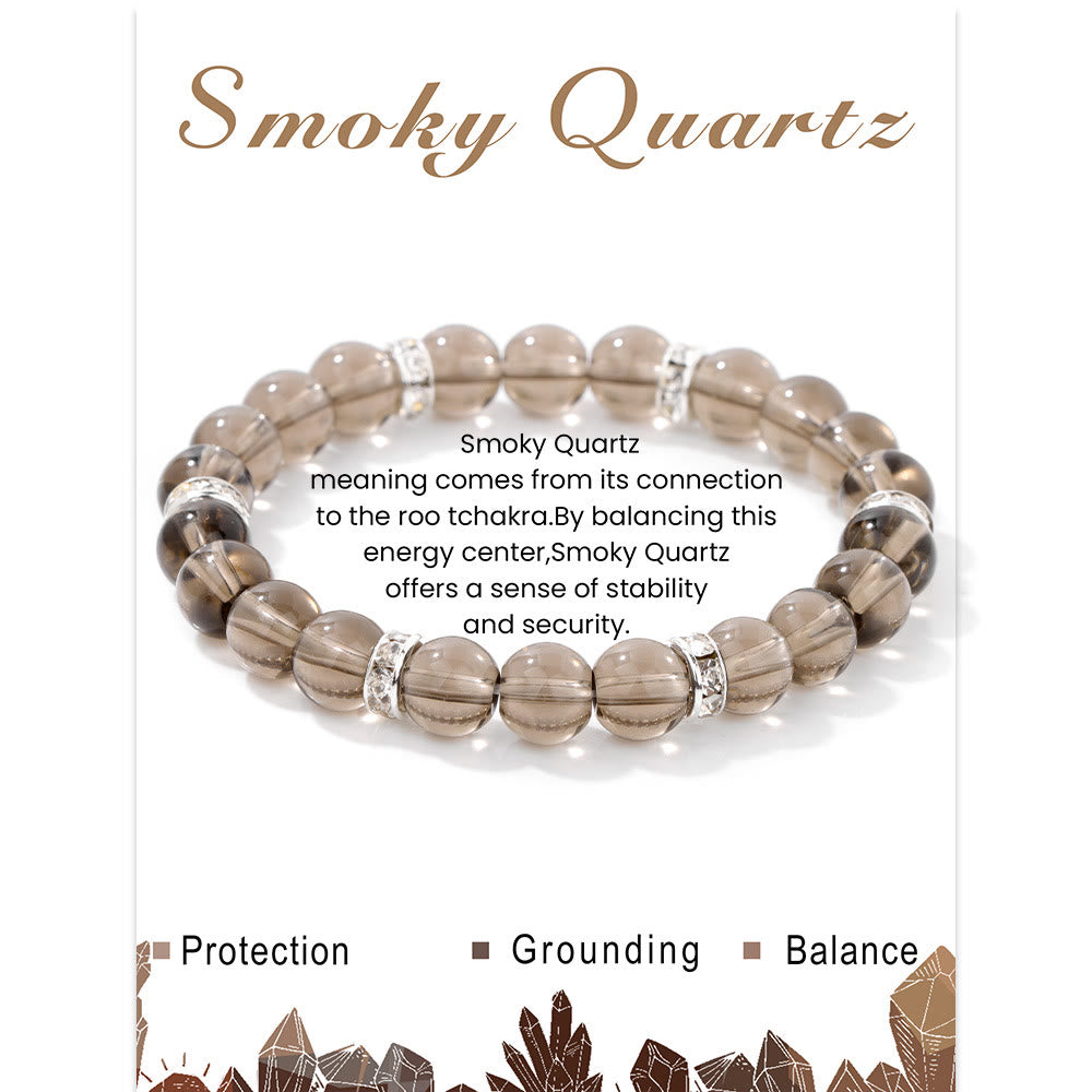 Olivenorma Natural Gemstone Round Shaped Healing Beaded Bracelet