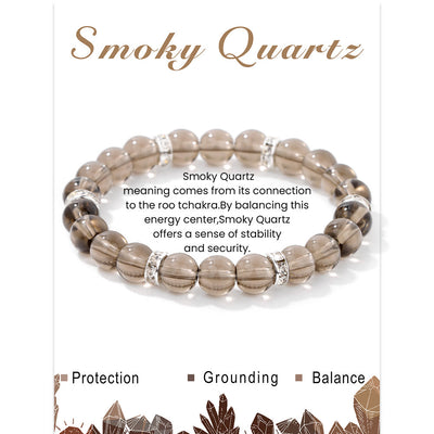 Olivenorma Natural Gemstone Round Shaped Healing Beaded Bracelet