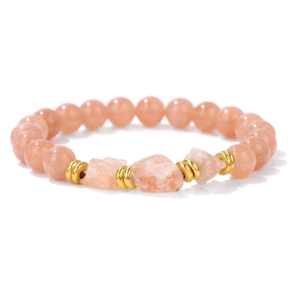 Olivenorma Natural Rough Gemstone Beaded Bracelet