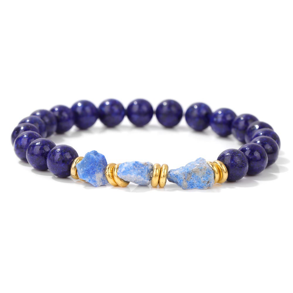 Olivenorma Natural Rough Gemstone Beaded Bracelet