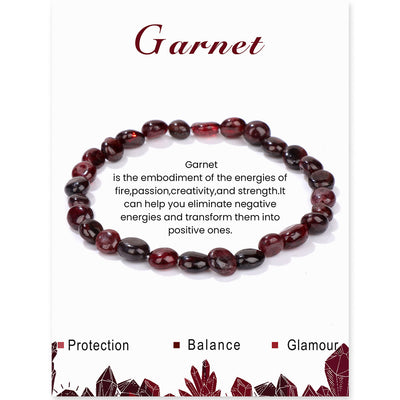 Olivenorma Irregular Gemstone Adjustable Healing Bracelet