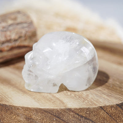 Olivenorma Natural Clear Crystal Gemstone Decoration Crystal Skull