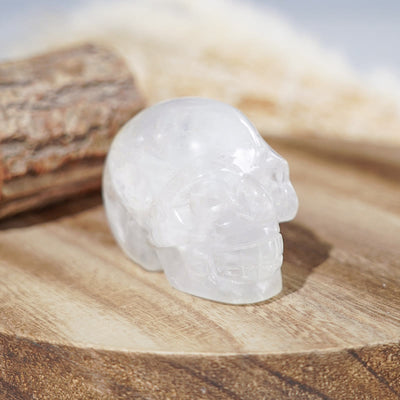 Olivenorma Natural Clear Crystal Gemstone Decoration Crystal Skull