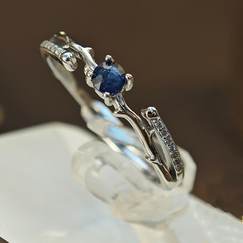 Olivenorma Natural Sapphire Branch Shape Ring