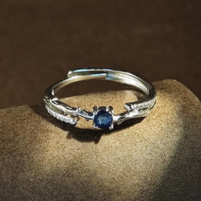 Olivenorma Natural Sapphire Branch Shape Ring