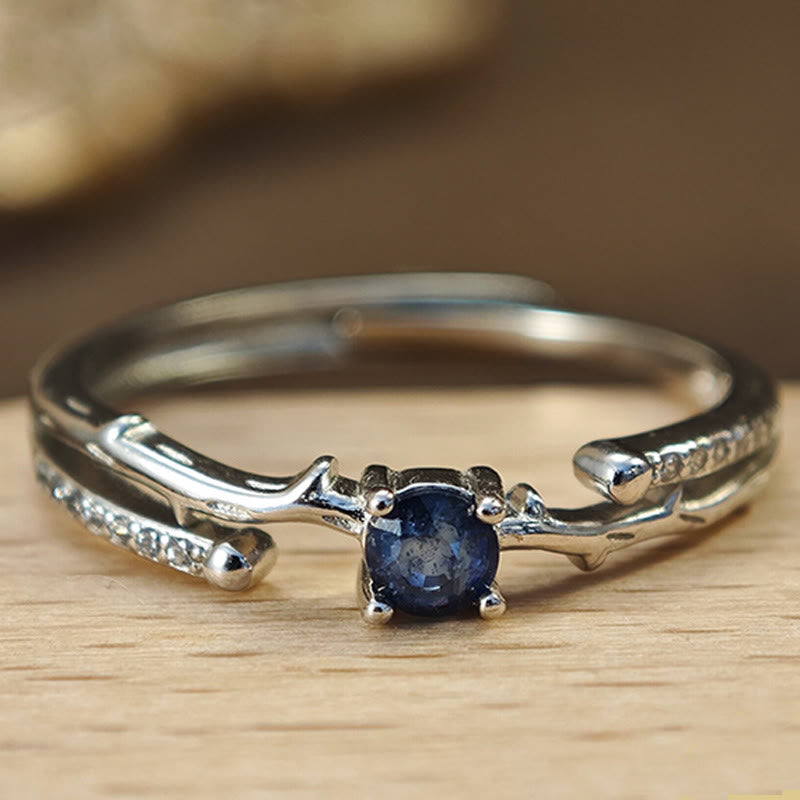 Olivenorma Natural Sapphire Branch Shape Ring