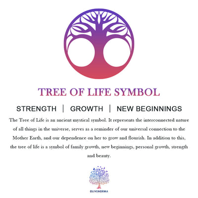 Olivenorma Strawberry Quartz Tree Of Life Wind Chime