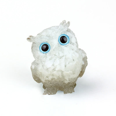 Olivenorma Wise Guardian Crystal Owl  Figurine Gemstone Decoration - image 61