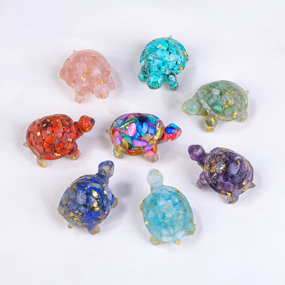 Olivenorma Crystal Gravel Glue Little Turtle Gemstone Decoration - image 2