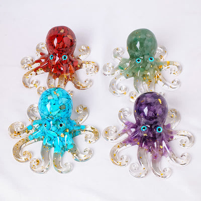 Olivenorma Deep Sea Wisdom Crystal Octopus Gemstone Decoration - image 4