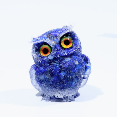 Olivenorma Wise Guardian Crystal Owl  Figurine Gemstone Decoration - Lapis Lazuli#Colored Eye - 2.08''(L) * 1.57''(W) * 1.45''(H) - image 34