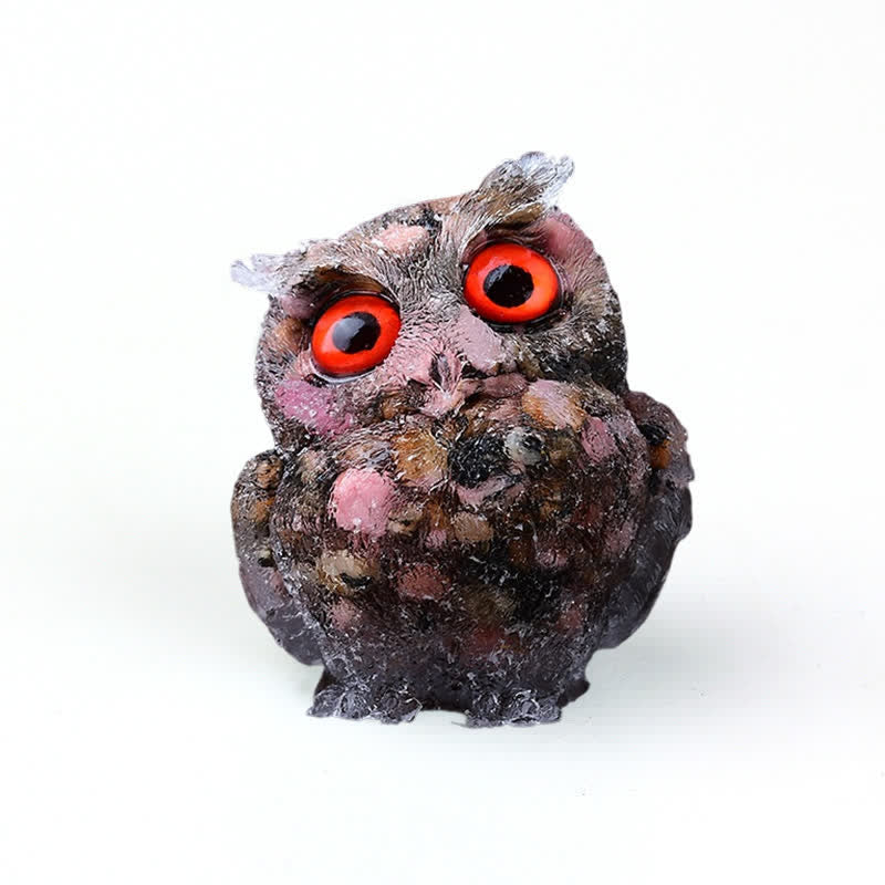 Olivenorma Wise Guardian Crystal Owl  Figurine Gemstone Decoration - image 91