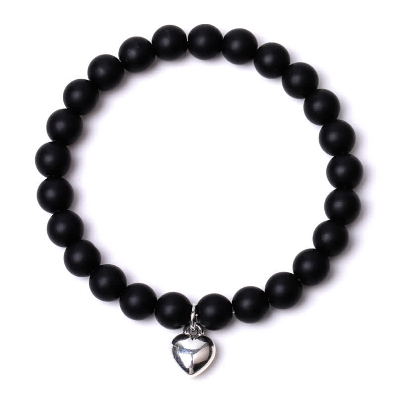 Olivenorma Heart Natural Stone Quartz Healing Balance Bracelet