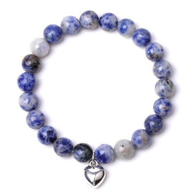 Olivenorma Heart Natural Stone Quartz Healing Balance Bracelet