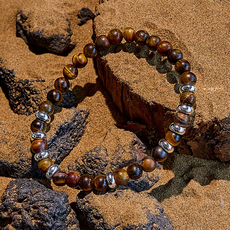 Olivenorma 6mm Natural Stone Beaded Bracelet