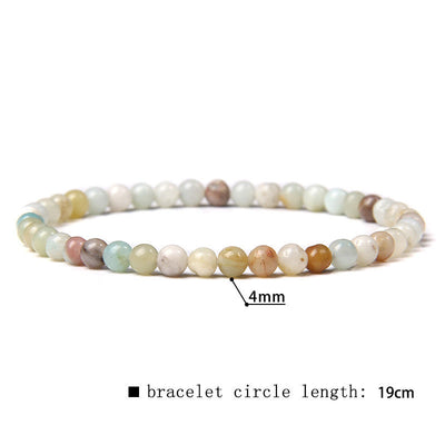 Olivenorma 4mm Natural Stone Beaded Bracelet