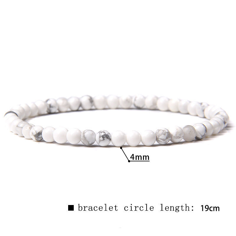 Olivenorma 4mm Natural Stone Beaded Bracelet