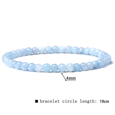 Olivenorma 4mm Natural Stone Beaded Bracelet