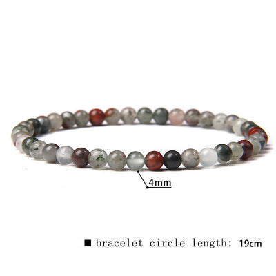 Olivenorma 4mm Natural Stone Beaded Bracelet