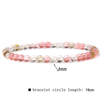 Olivenorma 4mm Natural Stone Beaded Bracelet