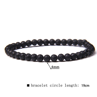 Olivenorma 4mm Natural Stone Beaded Bracelet