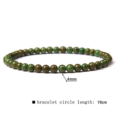 Olivenorma 4mm Natural Stone Beaded Bracelet